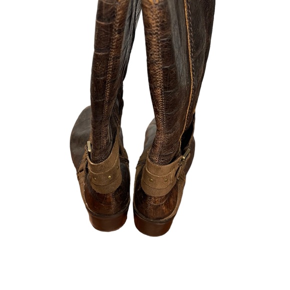 Ugg Esplande Croco java leather tall boots 8.5 - Picture 8 of 11